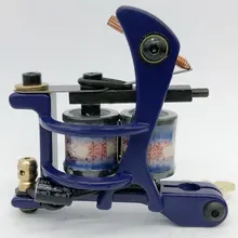 Новейшая чугунная татуировочная машина с двумя спиральными катушками, 10 катушек, ручная татуировочная машина для подводных шейдеров