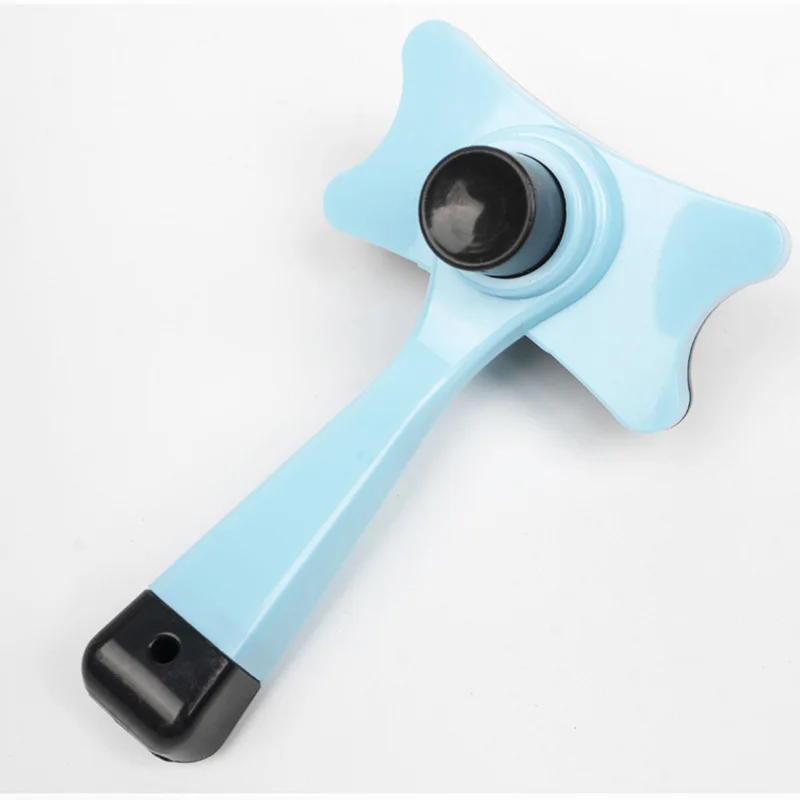 De plástico cepillo para gatos y perros mascotas novio baño cepillos eliminación de cabello cepillo L9