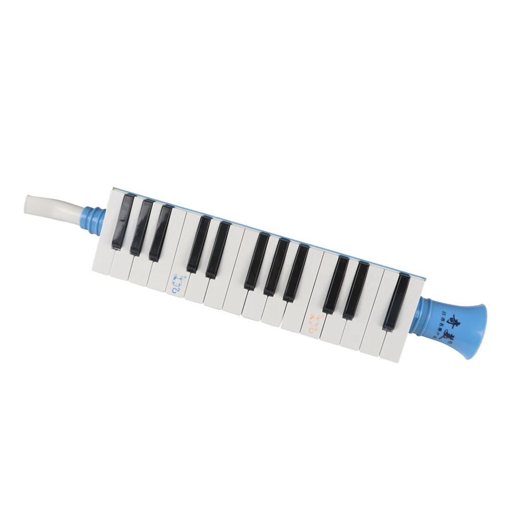 Blue Melodica Piano 27 Key Flute Blow-organ Educational Instruments