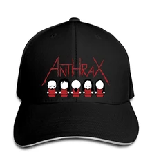 Anthrax металлическая лента минималистичный произведение искусства Мужская(доступно женщинам) бейсболка черная бейсболка