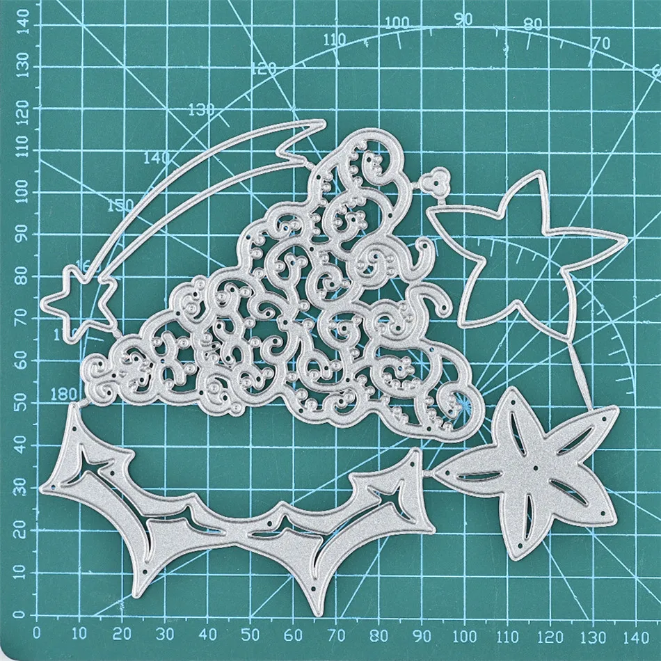 YaMinSanNiO Рождественская елка металлическая резка Скрапбукинг Крафтовая окраска трафарет альбом карточка с тиснением изготовление высечки новые штампы