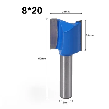 

Woodworking Router Bit Carpentry Door Frames Rotary tools 1pc 8mm Straight Shank