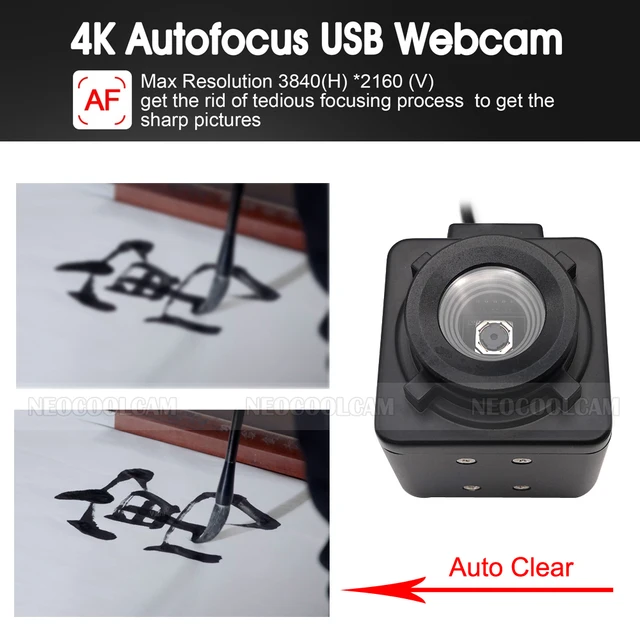 4K IMX179 Sensor No Distortion USB Autofocus Webcam OTG UVC Mini Industry Box Camera For Live Streaming Teaching Image Acquisiti 2