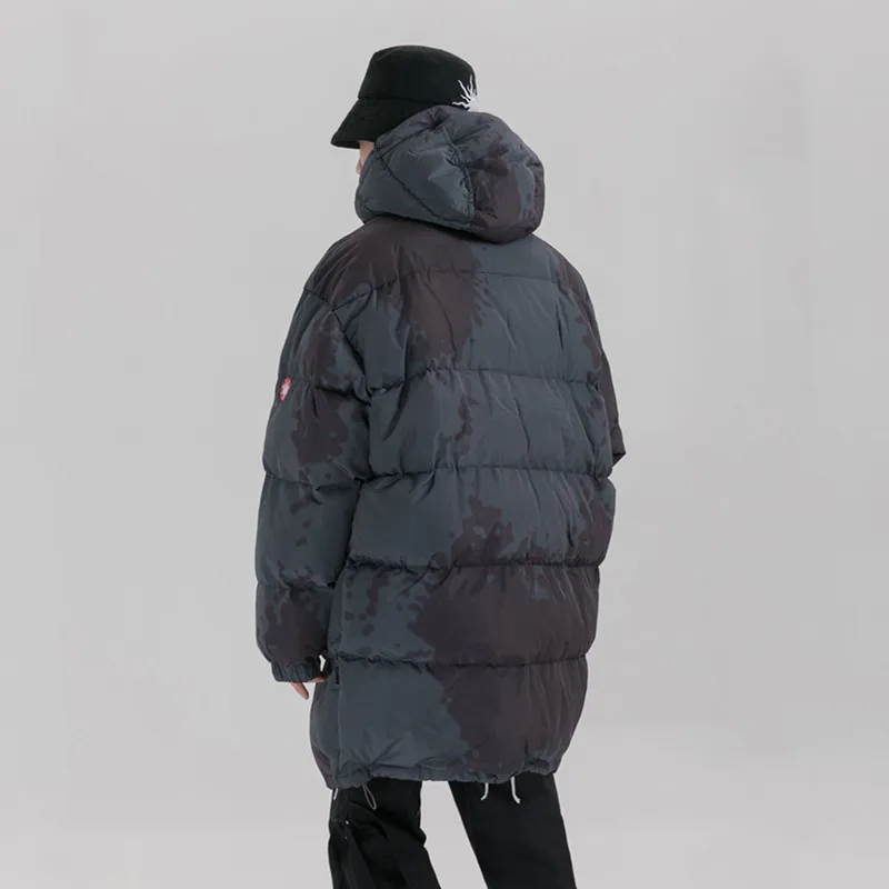40 градусов русский зимний, мужской, плотный, теплый, Камуфляжная парка с капюшоном пуховики уличная негабаритная длинная ветрозащитная куртка верхняя одежда