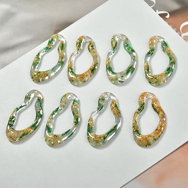 Minimum order 30pcs/lot geometric irregular shape resin floating locket charms diy jewelry earrings/necklace accessory | Украшения и