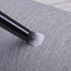 Double-Ended Eye Contour Makeup Brush - BLACK Shade Light Eye Shadow Smudge Smokey Liner Blending Beauty Makeup Tool 3