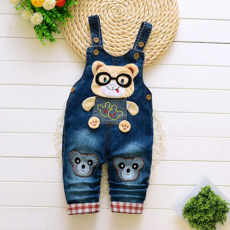 Girls Boys Denim Overalls Toddler Dungarees 1 2 3 4 Years Kids Baby Boy Jeans Jumpsuit Clothes Clothing Trousers Pants kids trousers