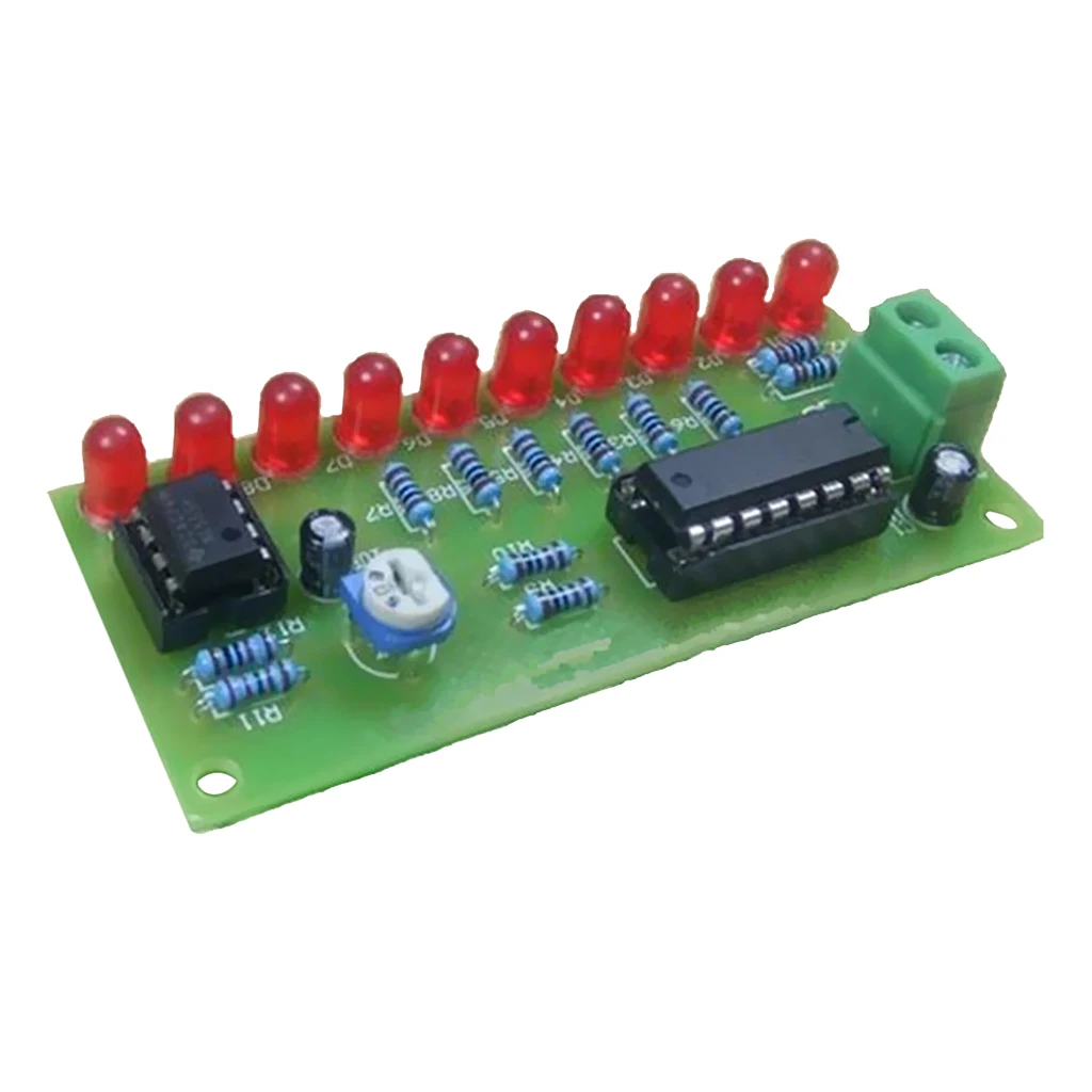1 комплект DIY монтажная панель Прототип PCB NE555 + CD4017 светильник многоцветный