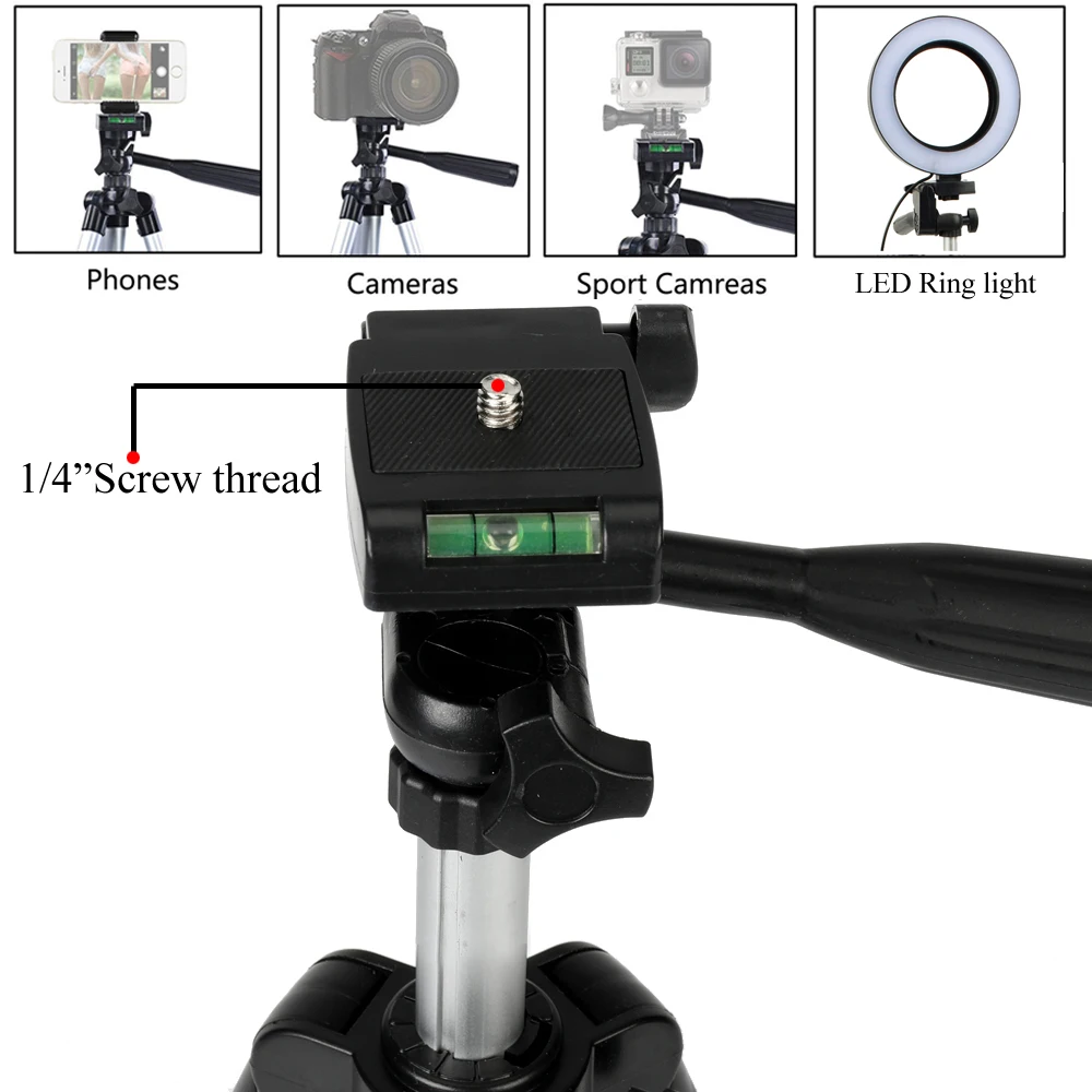 Легкий штатив-Трипод для камеры, подарок для телефона, подставка-держатель, регулируемый держатель для фото, Настольный Штатив для смартфона, стабилизатор, алюминиевый