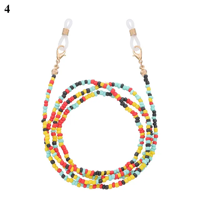 Bohemian Colored Mask Strap Beaded Glasses Chains Women Face Mask Lanyard Anti Slip Women's Neck Chain For Eyeglass Sunglasses 4