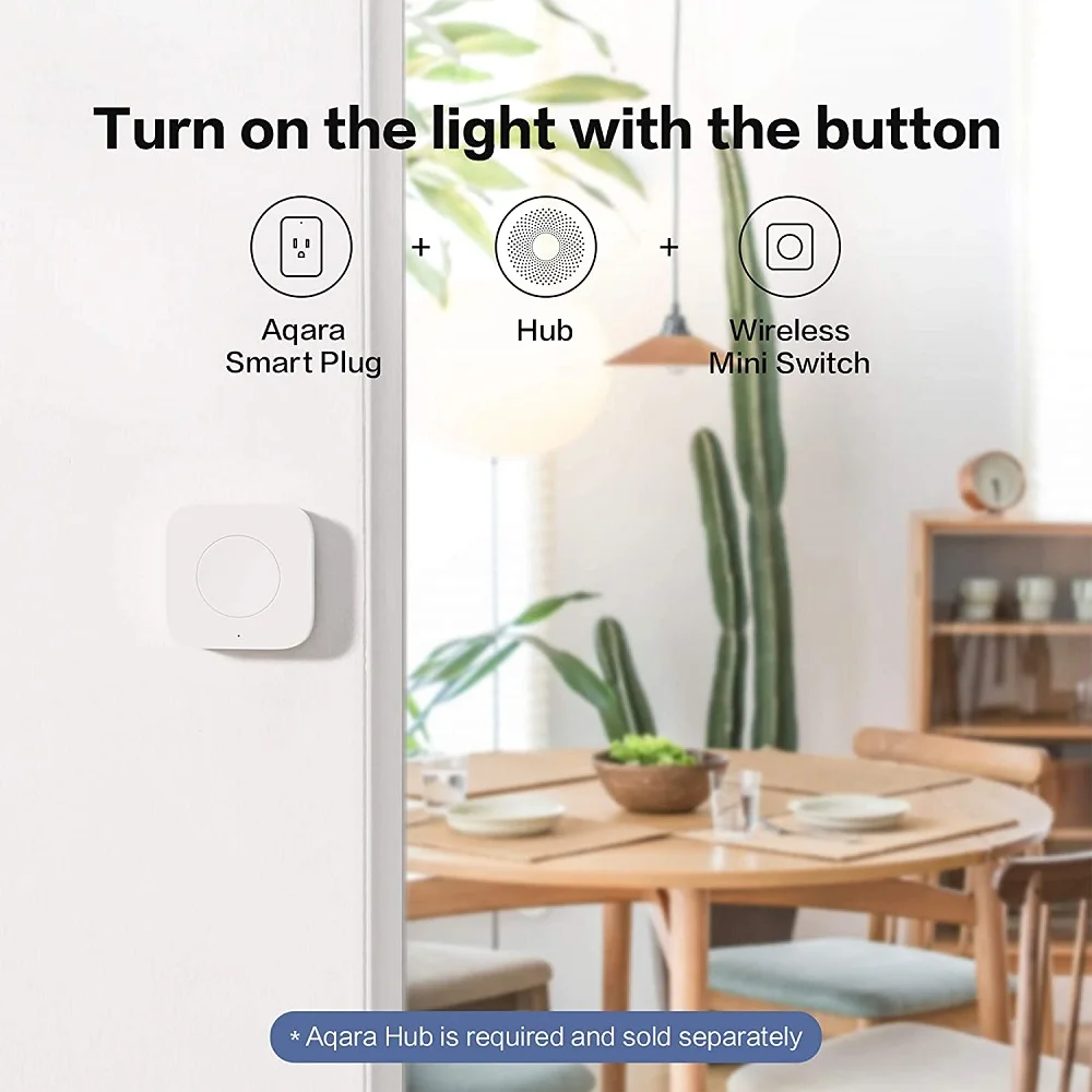 Aqara Sensor Smart Wireless Mini Switch Zigbee Connection Remote One Key Control Button Home Security Work Mi Home Homekit