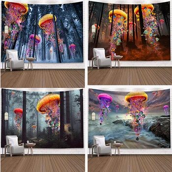 

Colorful magical mushroom wall hippie boho decor tapestry for living room tapestry mandala beach towel yoga throw mat