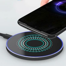 15 Вт Быстрое беспроводное зарядное устройство USB-C Qi зарядная станция для IOS Xiaomi samsung