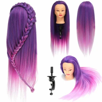 

24 Inch Professional Cosmetology Doll Mannequin Manikin Practice Styling Manikin Hairdressing Training Braiding Head Hair Doll