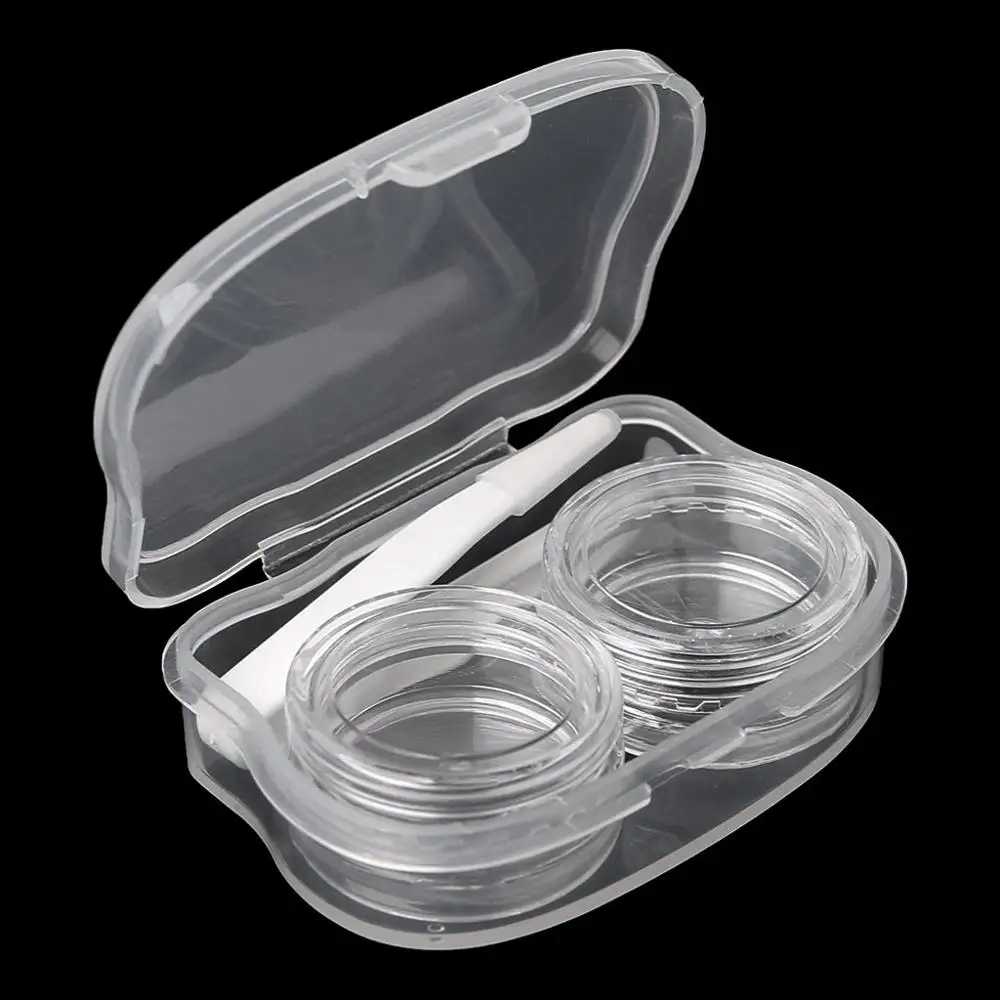 

Contact Lens Box Transparent Objectives Travel Portable Case Storage Container