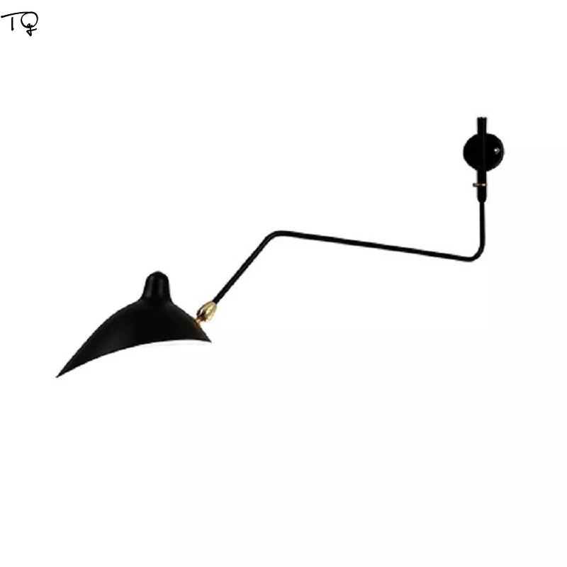 Billige Nordic DaWn Spinne Serge Mouille Wand Lampen Industrie Designer Schaukel Arm Led Innen Leuchten Studio Cafe Studie Leuchte