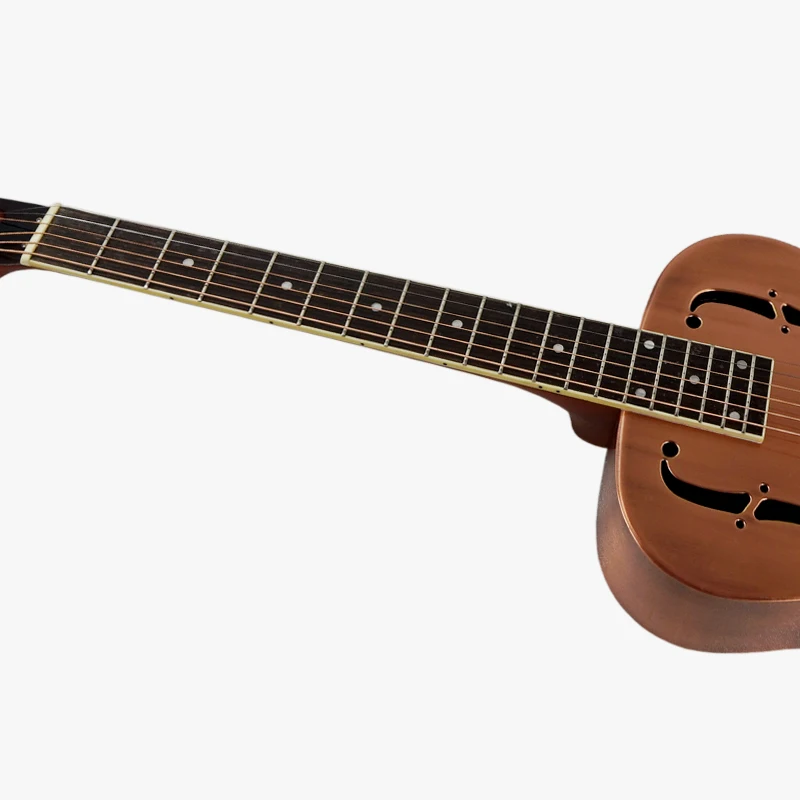 Aiersi бренд O стиль металлический латунный корпус резонатор гитара с бесплатным Чехол и ремень