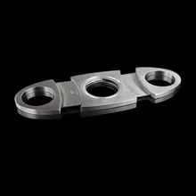 Роскошный модный Высококачественный нож из нержавеющей стали для обрезки сигар с двумя лезвиями, карманный нож для обрезки табака, ножницы для сигарет