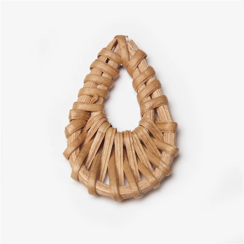

Brown Water Drop Shape Earrings Accessories Straw Weave Rattan Dangle Earrings Jewelery DIY For Vacation Party Jewelry 