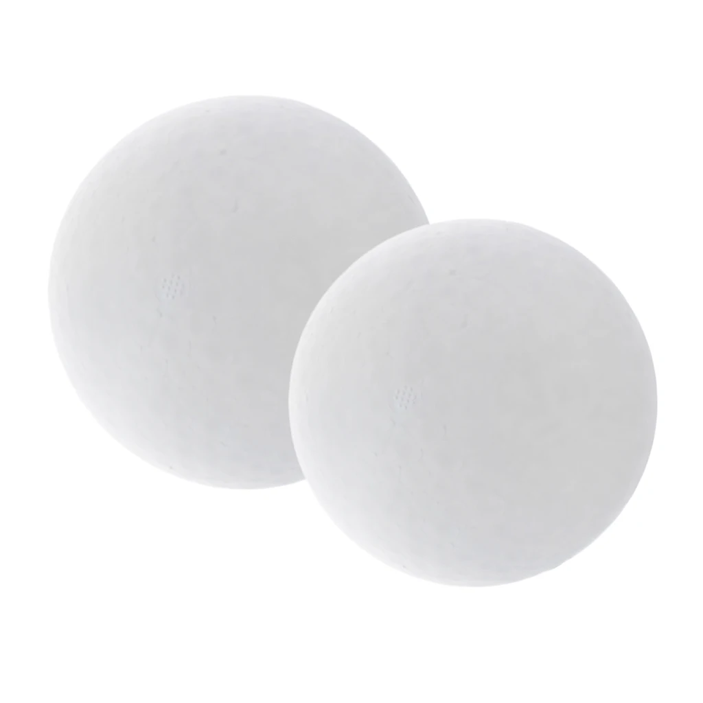 2 Pieces White Foam Balls Modelling Polystyrene Styrofoam Foam Ball 150 & 200 mm