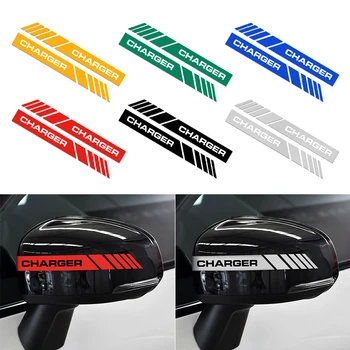 

2Pcs Car Rearview Mirror Stickers Safety Mark Car Reflective Strip Anti-collision Warning Tape for Dodge CHARGER Car-styling