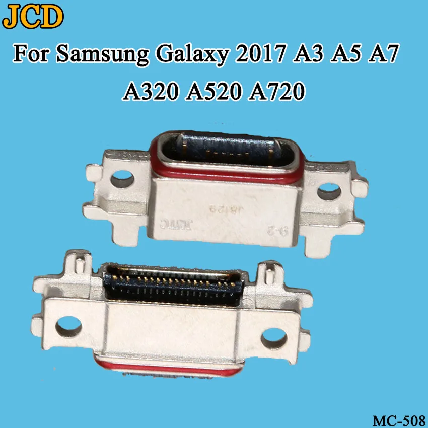 JCD 10 шт. USB док-станция Разъем для SamSung Galaxy A320 A520 A720 зарядное устройство порт Micro разъем A3 A5 A7 запчасти
