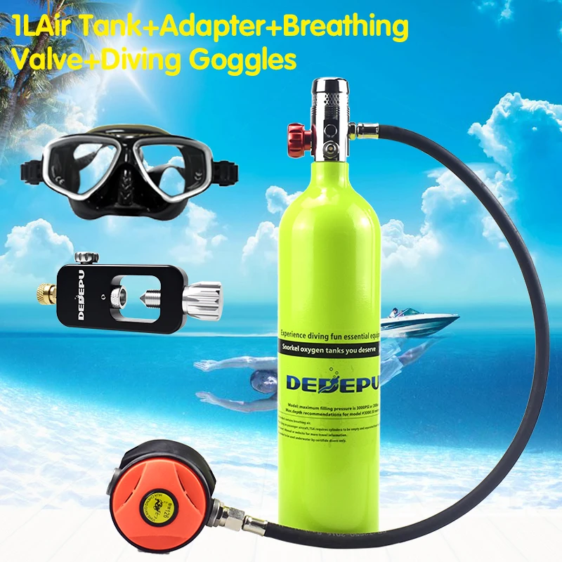 

Diving oxygen tank DEDEPU mini 1000ML oxygen tank diving teaching respirator