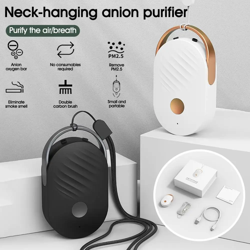 

Mini Portable Air Purifier Low Noise Negative Lonizer Air Freshener Ozone Generator Smart Formaldehyde Deaerator Air Purifier