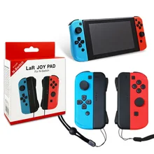Беспроводной Bluetooth левый и правый игровой контроллер Joy-Con Joypad геймпад+ Ручка Рукоятка наручный ремешок для Nod NS switch консоль