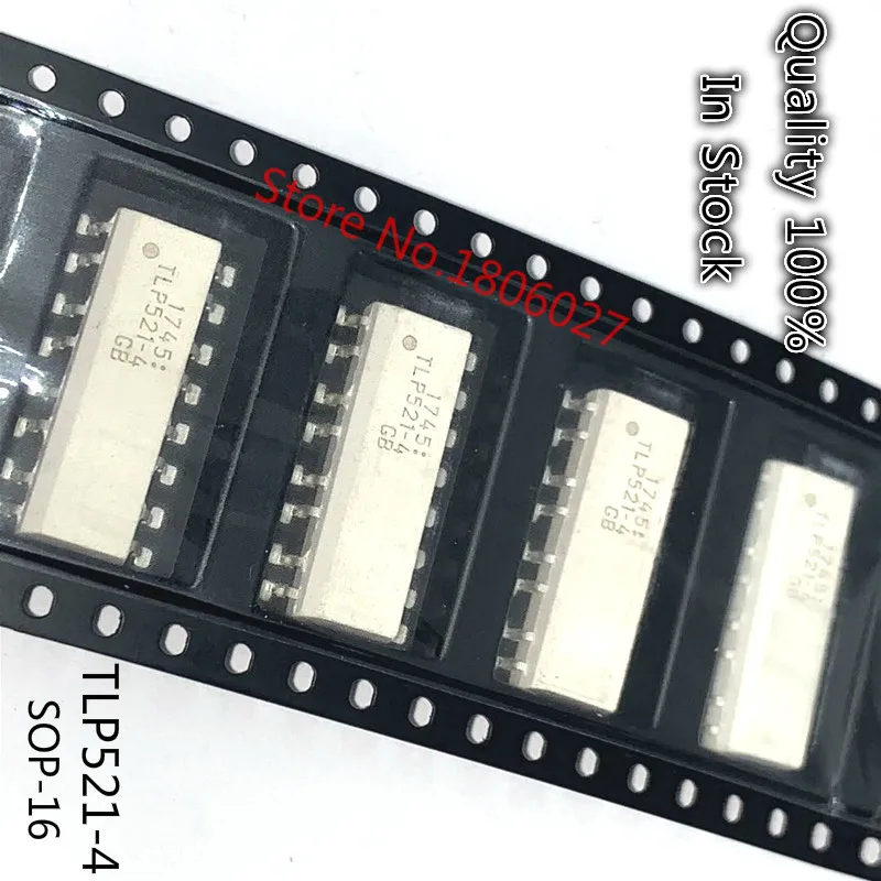 Отправлять бесплатные запчасти 5PCS SMD TLP521-4GB TLP521-4 лапками углублением SOP-16 изолятор
