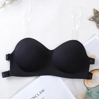 

Newest Women Beauty Back Smoothing Strapless Bra Tube Top Invisible Bra with Shoulder Strap