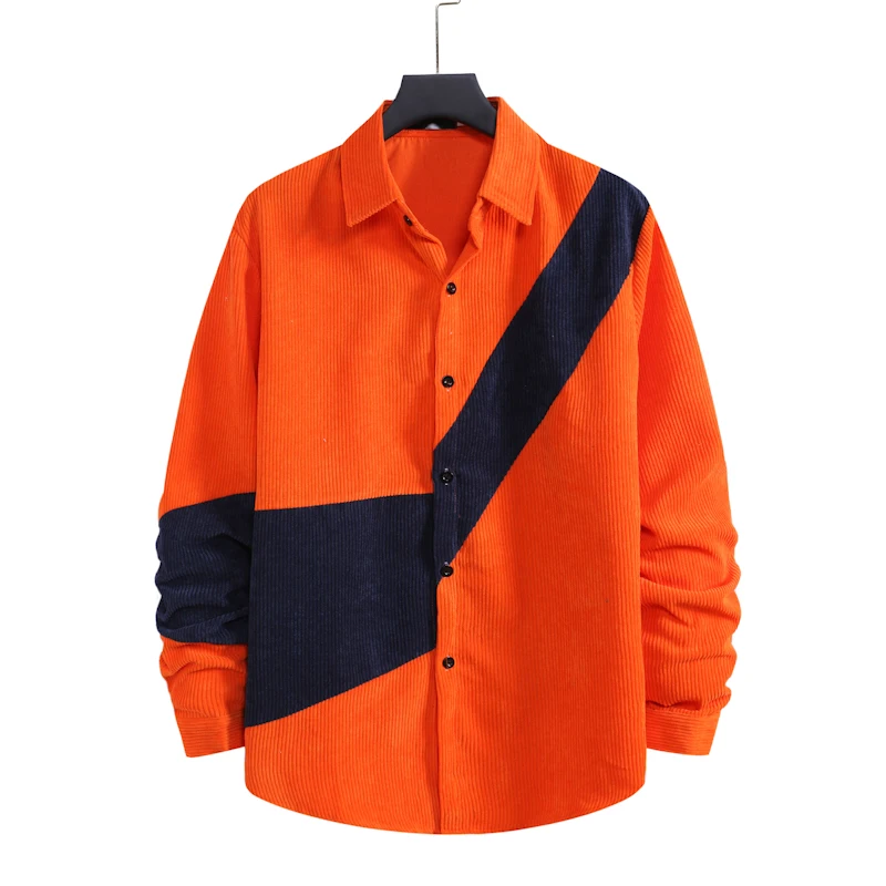 2020 Новый однобортный Кардиган 98% хлопок мужская деловая рубашка Модный