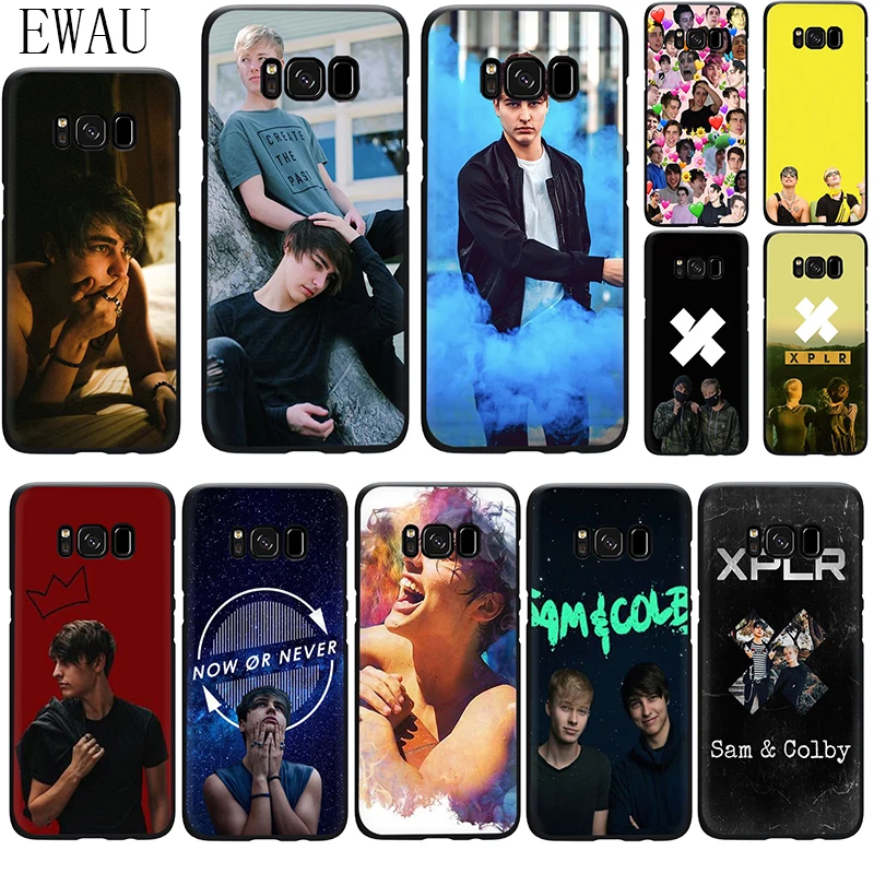 

EWAU Sam and Colby Silicone phone case for Samsung S6 S7 Edge S8 S9 S10 Note 8 9 10 plus S10e M10 M20 M30 M40