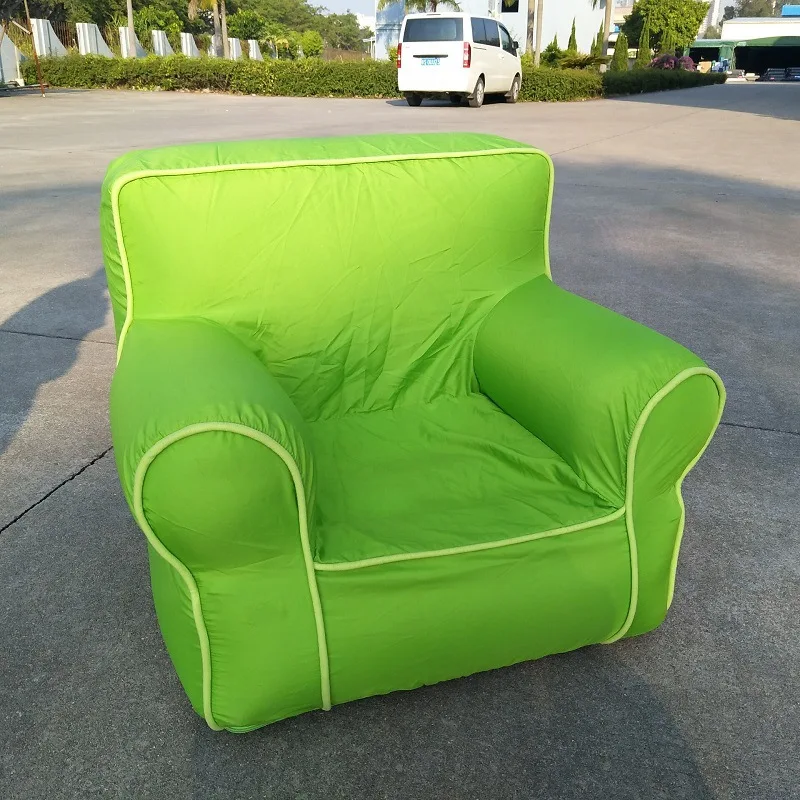 Зеленый экологически чистый ПВХ детский надувной диван, надувной тканевый Чехол Диван, надувной Собранный раздел