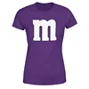 Letter M Halloween Costumes T-Shirt | Funny Cool Graphic Tee Idea | Shirts for Women Ropa Plus Size Mujer 3