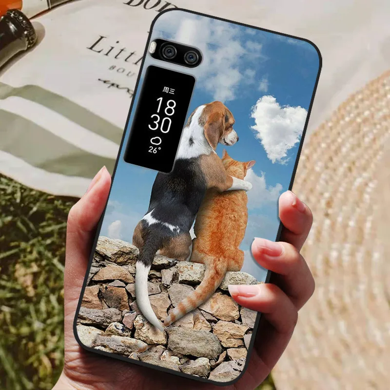 Soft Silicon Cute Cartoon Cat & Dog TPU Case Cover