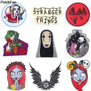 

A3227 Patchfan Cartoon Horror Style Patch Embroidered Applique Iron Patch Design DIY Sew On Clothes Badge Sticker