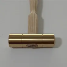 Швейцарский BERGEON 30416 деревянная ручка маленький латунный молоток ремонт часов инструмент молоток