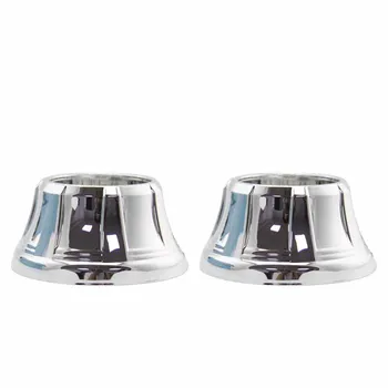 

SHUOKE 2 PCS Angle Eyes A Type Cover Lampshade 80mm 123mm Longth 66mm Width for Bi Xenon Bi LED Projector Lens