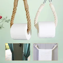 1SET Towel Hanging Rope Toilet Paper Holde Kitchen Bathroom Toilet Paper Holder Storage Rack Suction Cup Wall Mounted Movable