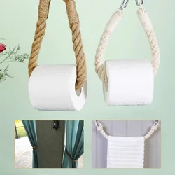 1SET Towel Hanging Rope Toilet Paper Holde Kitchen Bathroom Toilet Paper Holder Storage Rack Suction Cup Wall Mounted Movable