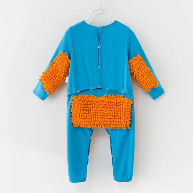 Baby Boy Romper Toddler Girl Mop Suit Infant Crawling Clothes Cotton Children One-Piece Long Sleeve Jumpsuit 2
