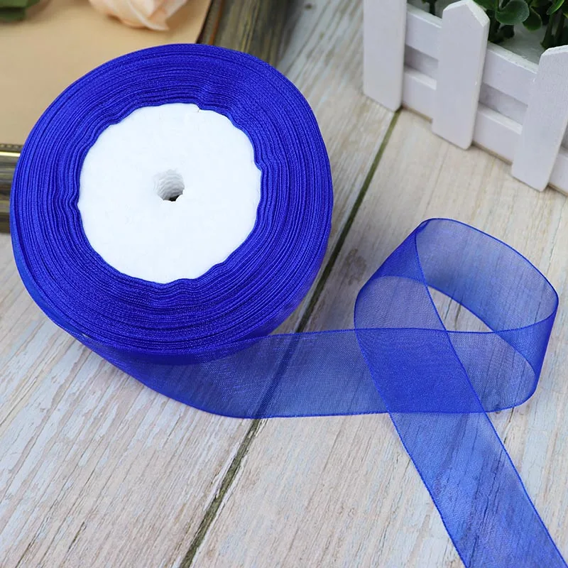 Ribbon Decoration Ribbon Supplies Christmas Ribbon Organza Ribbon Wrapping Ribbon Organza Ribbons 50 Yards/Roll