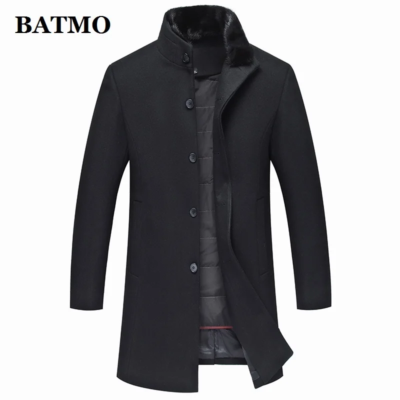 2020 Новое поступление зимнее меховое пальто BATMO с воротником из меха норки и 90%