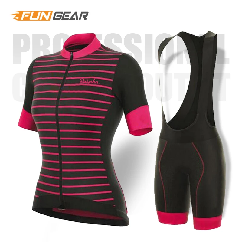 Женская одежда для шоссейного велосипеда Pro комплект Джерси с коротким рукавом
