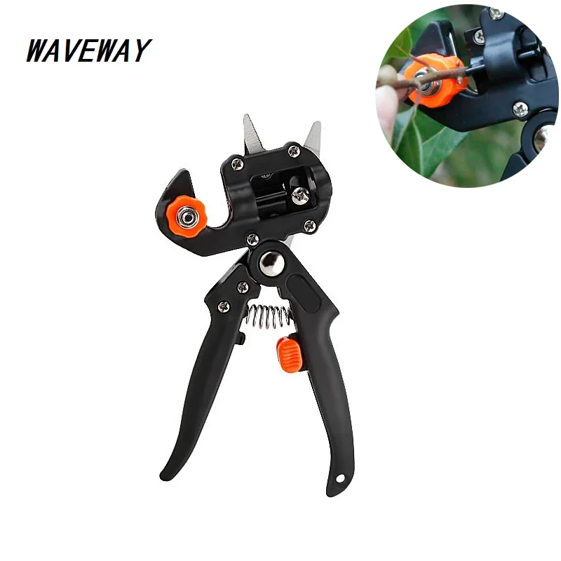 

Garden Pruner Chopper Vaccination Cutting Fruit Tree Vaccination Multi-function Garden Grafting Tool with 3 Blades Plant Shears