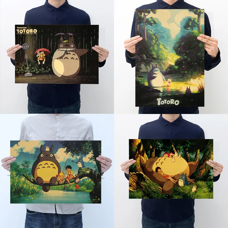 Famosos personajes de dibujos animados My newwor, cartel de cómic Retro