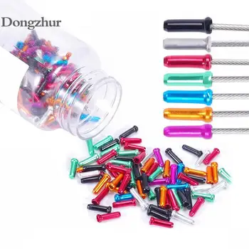 

50pcs Aluminum Alloy Brake Wire End Cap Cable Parts Bike Line Core Cap Cover Gear Shift Brake Bicycle Cables Parts Accessories