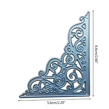 

Corner Metal Cutting Dies Stencil Scrapbooking DIY Album Stamp Paper Card Emboss Y1QB