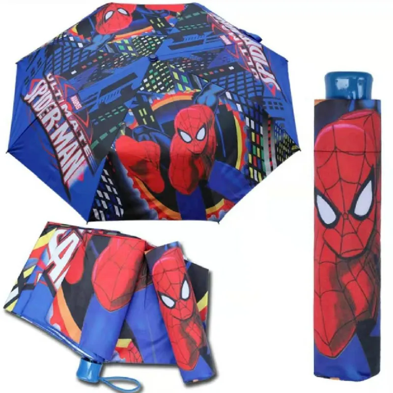 Spider Man--A Человек-паук, трансформер, Альтман, Мстители, принцесса, Мультяшные узоры, Детские Зонты от дождя, легко носить с собой, мини-зонтик - Цвет: Spider Man--A